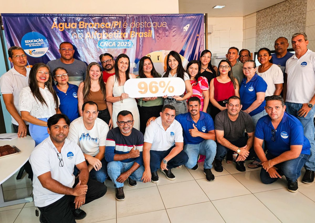 Educação de Água Branca é destaque em alfabetização e supera médias estadual e nacional