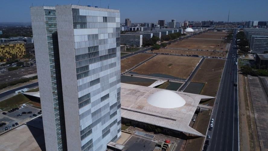 O Congresso Nacional e a Esplanada dos Ministérios