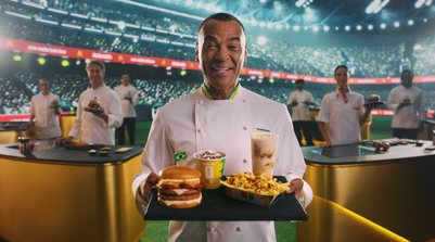 Para a maior Copa do Mundo da Fifa, Méqui entra em campo com o melhor menu e traz Cafu, em campanha como embaixador (Foto: Reprodução)