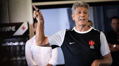 Renato Gaúcho, suspenso, não poderá comandar o Vasco contra o Olímpia (Foto: Matheus Lima/Vasco)