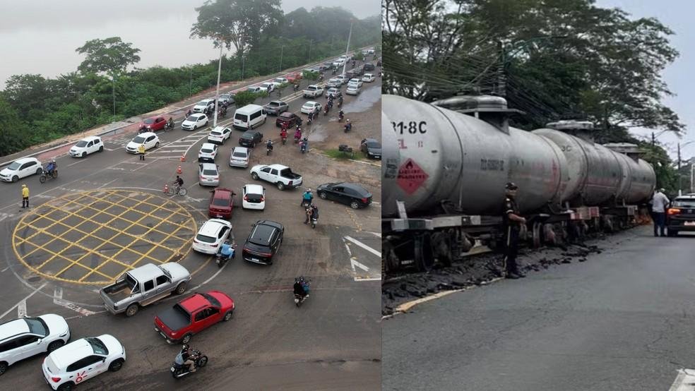 Trânsito interditado na Ponte da Amizade após trem descarrilar na Ponte Metálica