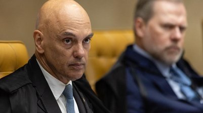 Ministro Alexandre de Moraes em Sessão Plenária no STF (Foto: Brenno Carvalho / Agência O Globo)