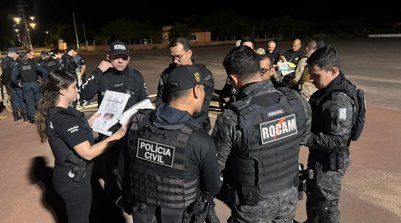 O delegado Ayslan Magalhães destacou a importância da integração entre as forças de segurança (Foto: Ascom SSP-PI)