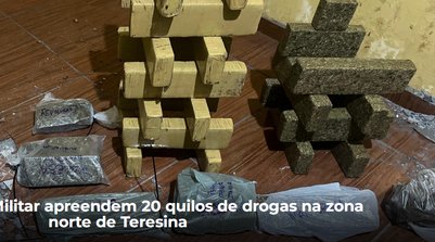 Segundo as investigações, a droga apreendida pertencia à facção criminosa Primeiro Comando da Capital (PCC). (Foto: Reprodução/SSPI)
