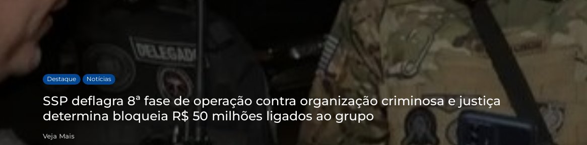 Em Pedro II, a chefia local era exercida por A.I.N.S., responsável pelo comando do tráfico de drogas
