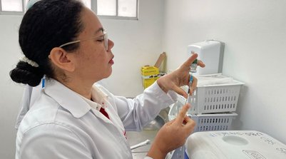 Emanuelle Dias, coordenadora de vacinação da FMS, (Foto: Ascom FMS))