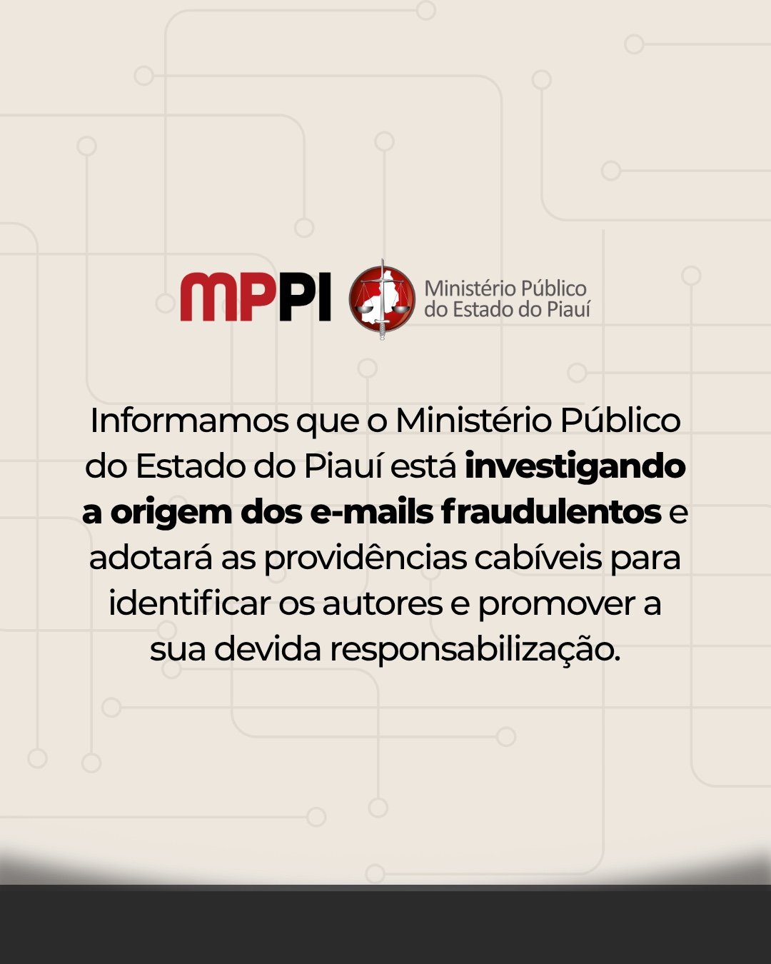 Esclarecemos que se trata de uma prática fraudulenta