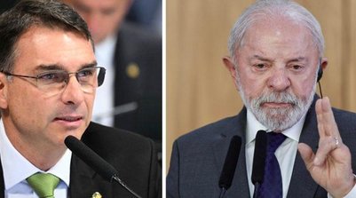 Flávio Bolsonaro e Luiz Inácio Lula da Silva (Foto: Divulgação)