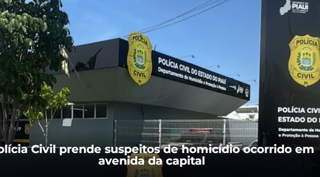O DHPP reitera seu compromisso com a segurança da sociedade piauiense (Foto: Reprodução/SSPI)