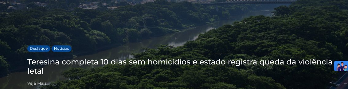 Os dados são provenientes do monitoramento realizado pela Gerência de Análise Criminal e Estatística da SSP-PI
