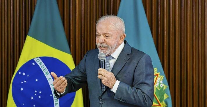 Presidente da República, Luiz Inácio Lula da Silva durante reunião ministerial, no Palácio do Planalto, em Brasília