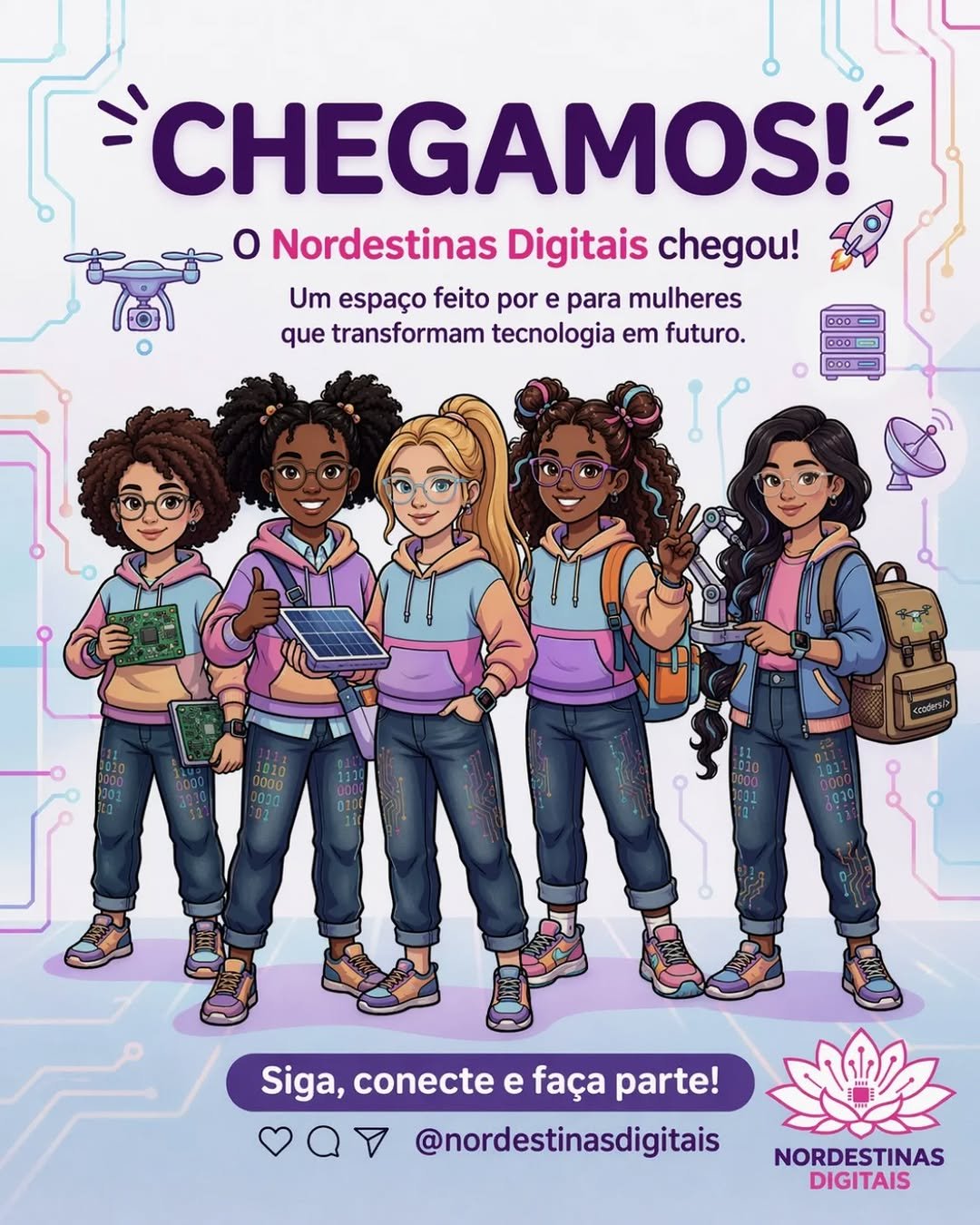 Projeto "Nordestinas Digitais" incentiva meninas a ingressarem na tecnologia