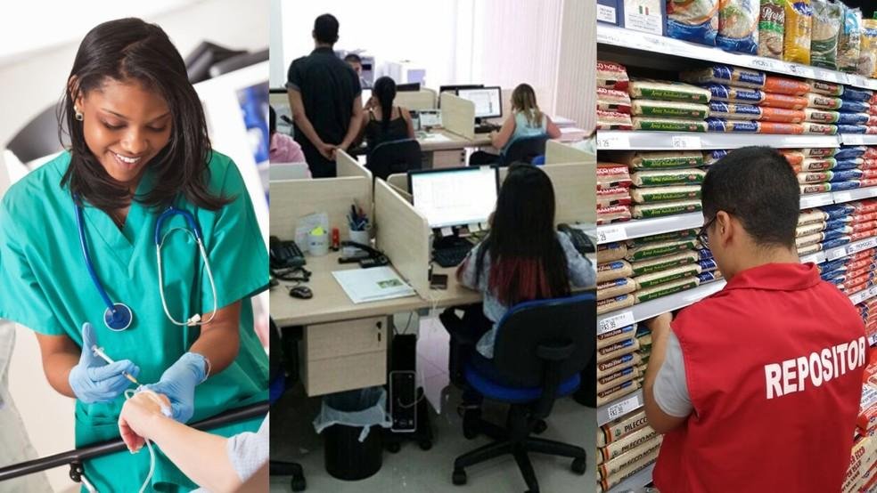 Técnico de enfermagem, auxiuliar de escritório e repositor de mercadorias: vagas de emprego no Espírito Santo