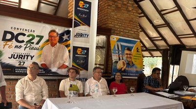 Democracia Cristã lança Francisco Jurity como candidato ao governo do Piauí (Foto: Sthefany Prado/g1)