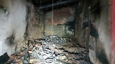 Incêndio destrói loja de peças de motos no interior do Piauí (Foto: Divulgação/CBMepi)