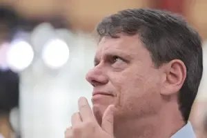 O governador de São Paulo, Tarcísio de Freitas, entrega         a restauração completa da Estação Júlio Prestes, no centro da capital paulista - 30/1/2026 (Foto: Werther Santana/Estadão Conteúdo)