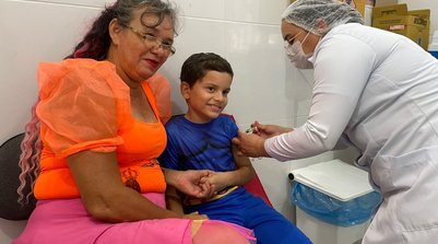 Vacinação no período de férias (Foto: ASCOM/FMS)