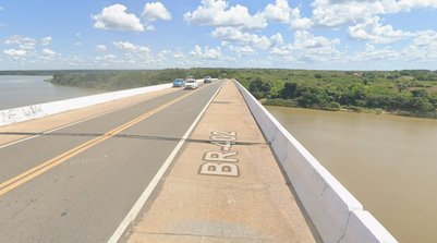 A ponte da BR-402 fica sobre o Rio Várzea, no KM 65,92. (Foto: Divulgação)