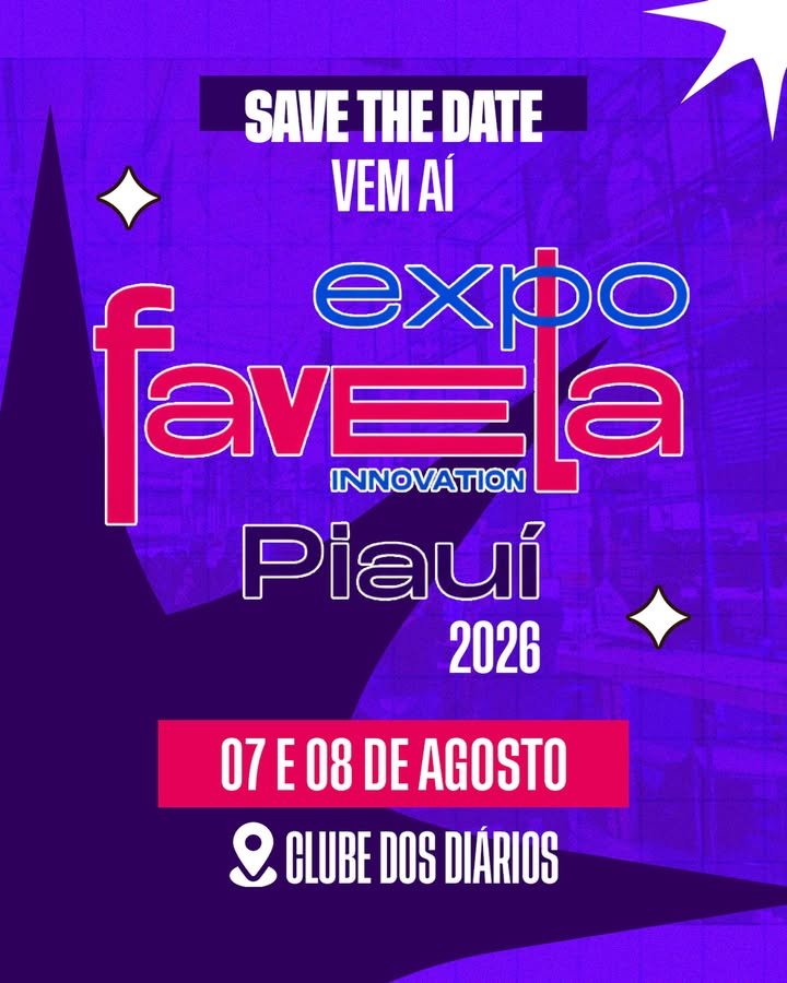 A quarta edição da Expo Favela Innovation Piauí começa nesta sexta-feira (7), no Clube dos Diários, localizado no Centro de Teresina