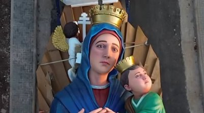 Imagem de Nossa Senhora do Perpétuo Socorro chega a Água Branca (Foto: Reprodução)