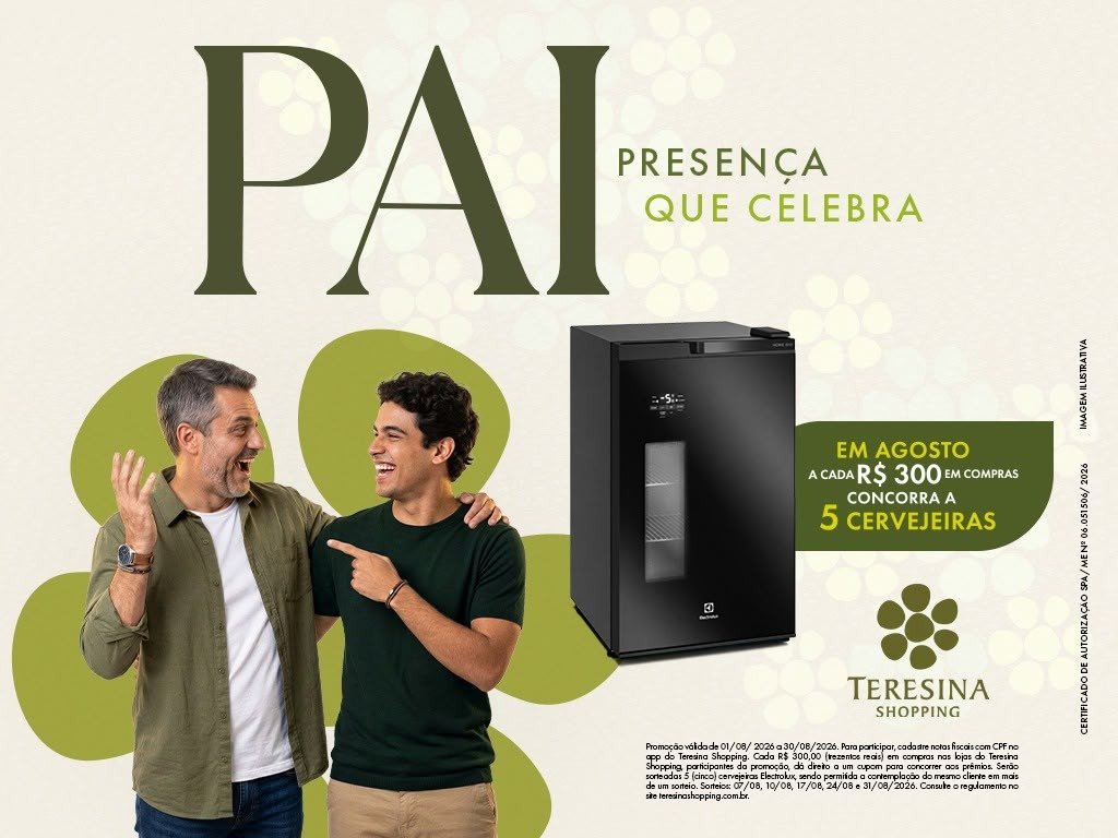 Os sorteios serão realizados sempre às 19h, na Praça de Eventos