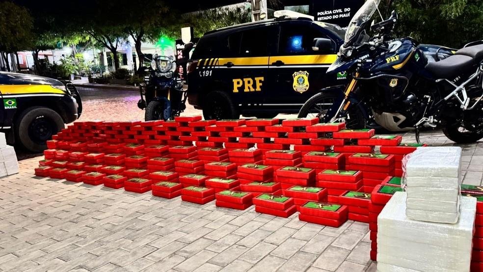 Quase meia tonelada de cocaína escondida em caminhão é apreendida no Sul do PI