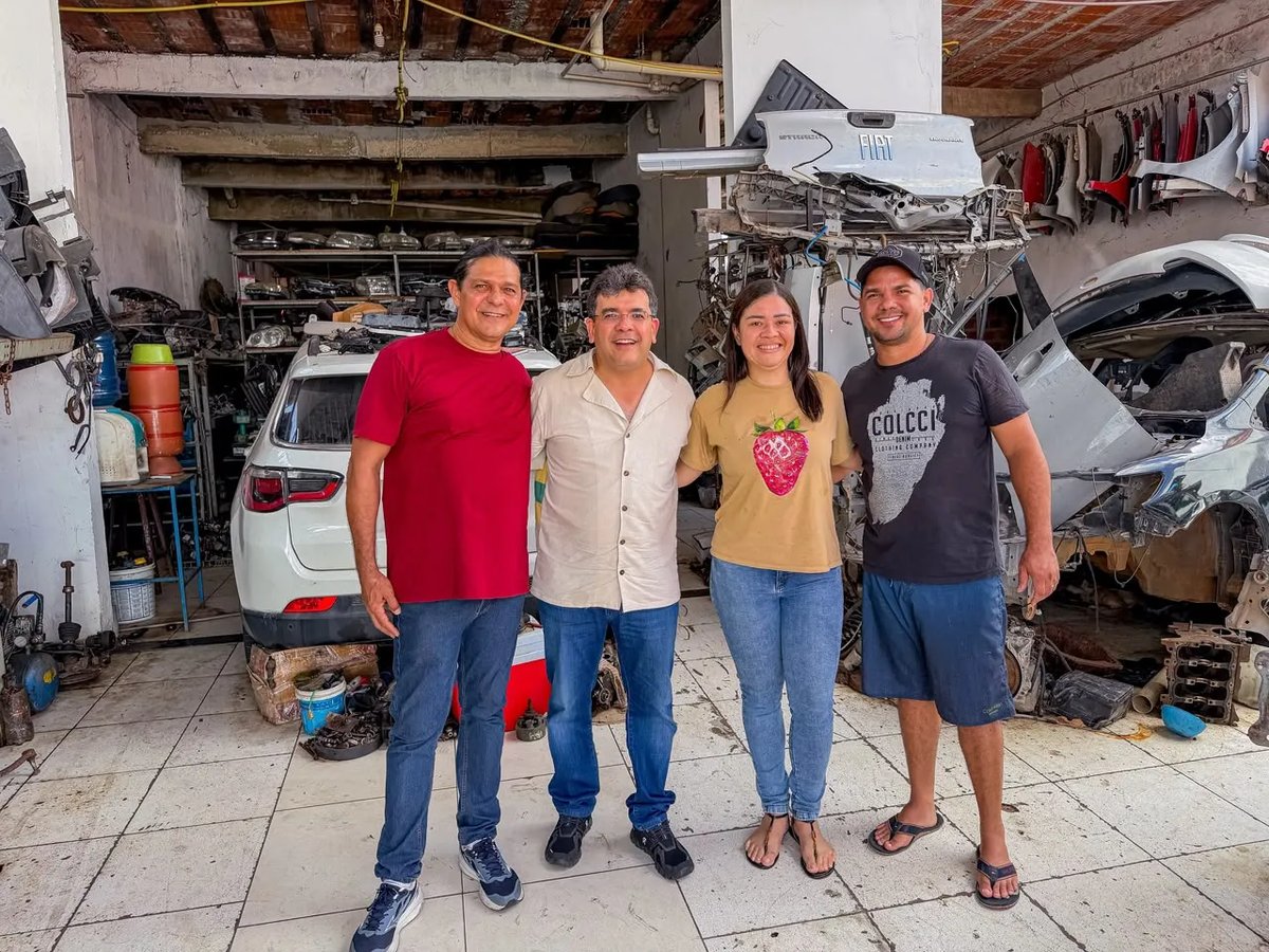 Rafael Fonteles destaca impacto de pavimentação no comércio durante visita à zona Sul de Teresina