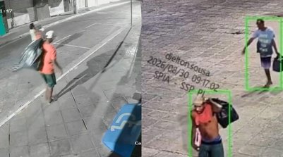 Suspeitos de furtos a comércios no Centro de Teresina são presos; parte da mercadoria é recuperada (Foto: Reprodução/PMPI)