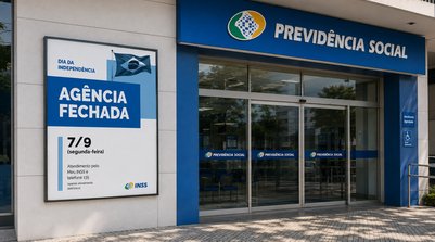 Em razão do feriado nacional da Independência do Brasil (7/09), as Agências da Previdência Social estarão fechadas. A Central 135 prestará apenas atendimento eletrônico (Foto: REPRODUÇÃO/PREVIDÊNCIA)