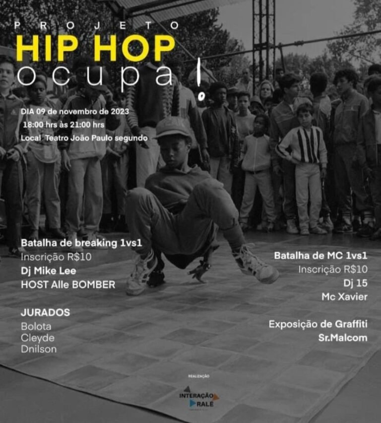 Projeto Hip Hop Ocupa! ocorre nesta quinta-feira (9) e chama a atenção para a cultura urbana teresinense