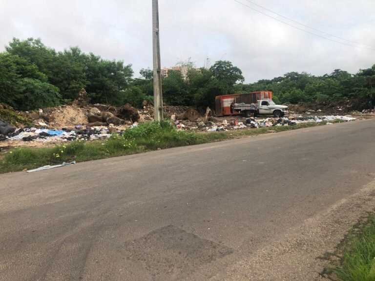 Lixão a céu aberto na zona leste perto da ponte estaiada, um desserviço à cidade