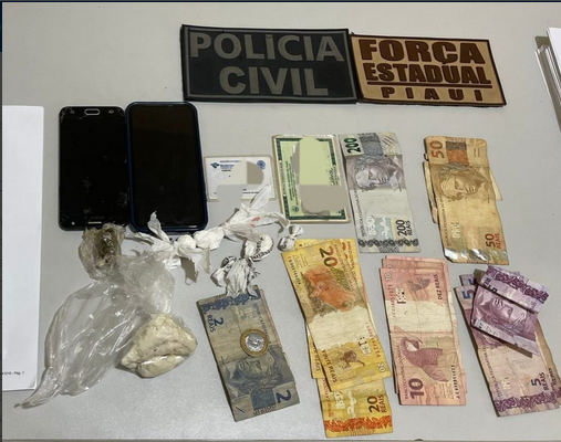 Polícia Civil realiza prisão em flagrante por tráfico de drogas na cidade de José de Freitas